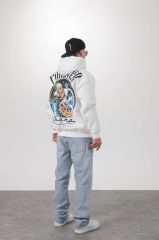 Jacey Jace Ekru Forever Sharp Oversize Kapüşonlu Sweatshirt