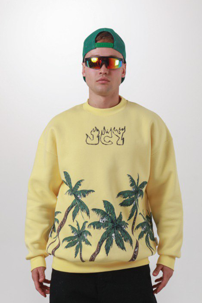 Jacey Jace Açık Sarı JYC Oversize Sweatshirt
