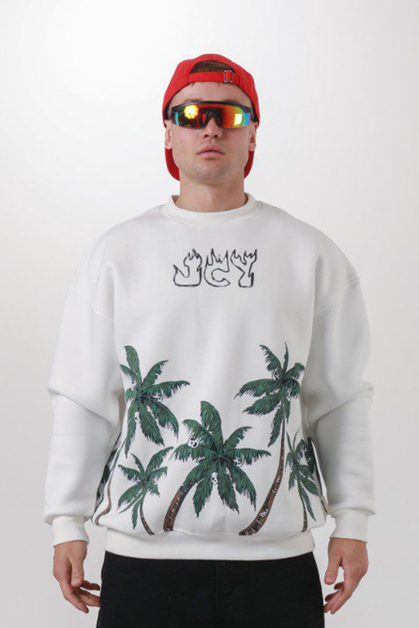 Jacey Jace Ekru JYC Oversize Sweatshirt
